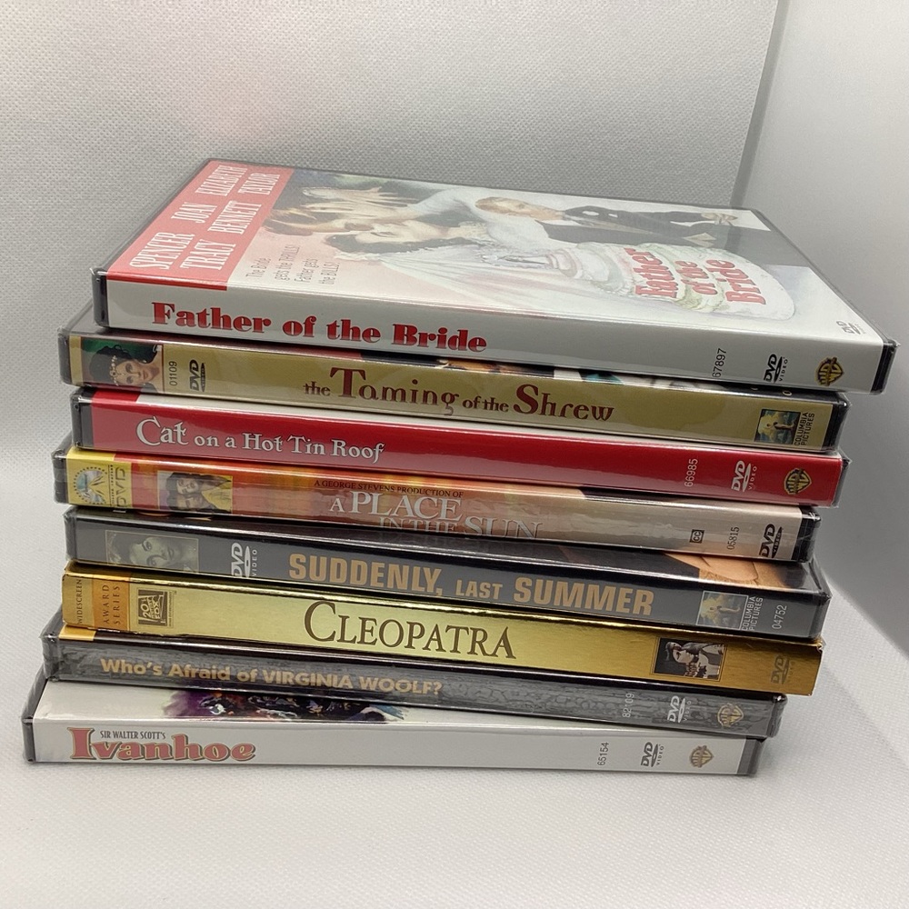8 DVDs Elizabeth Taylor Fashion Icon Movies